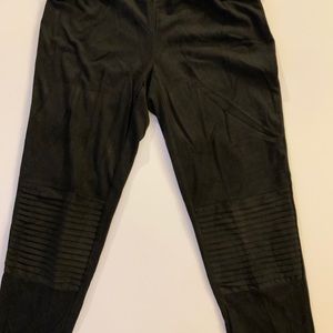 Faux Seude Black Pants